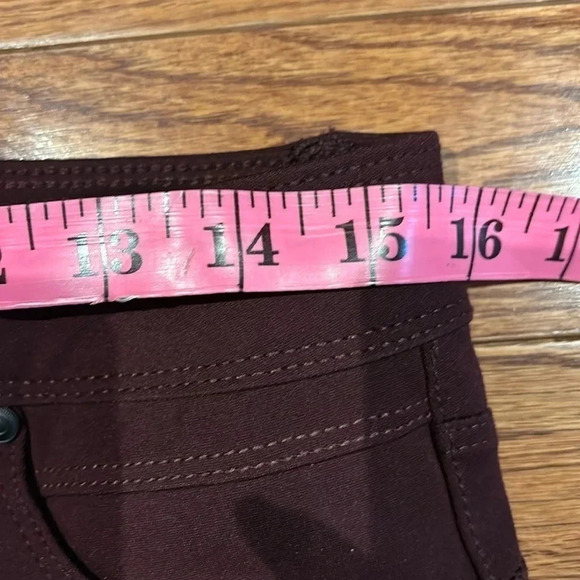 SUKO  Jeans burgundy Midi Denim Pencil Skirt size 8 - Picture 6 of 12